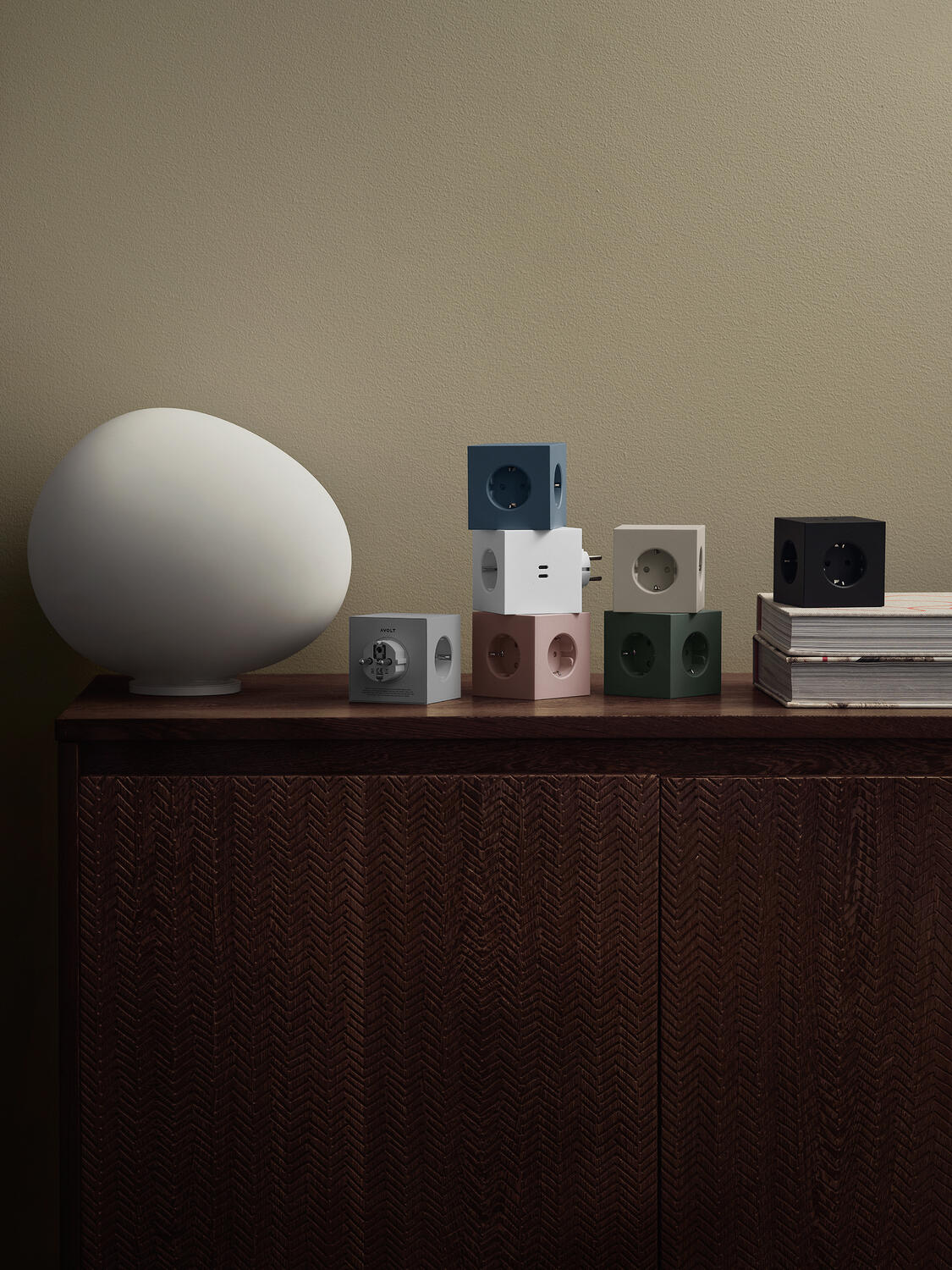 Square 2 stikdåse, USB-C - New Pink